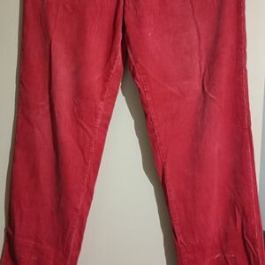 Polo Ralph Lauren Red Corduroy Trousers